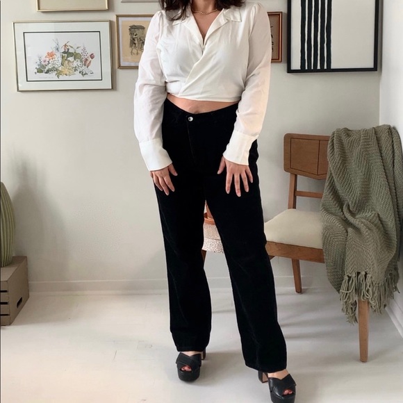 Black Corduroy Ralph Lauren Pants - Picture 5 of 5